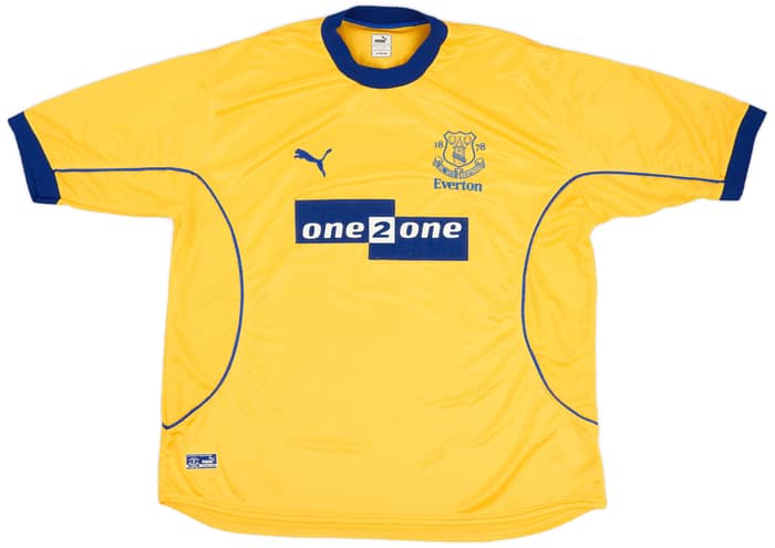 2000-01 Everton Away Shirt Gascoigne #18 - 8/10 - (XL)