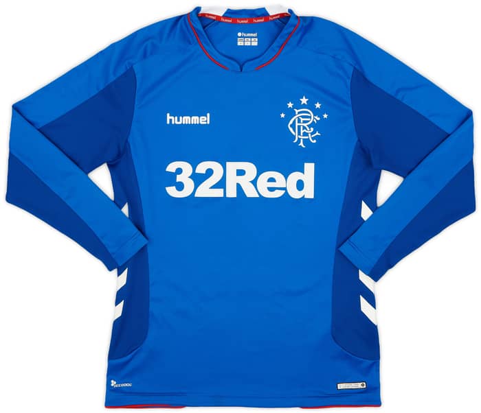2018-19 Rangers L/S Home Shirt - 7/10 - (M)