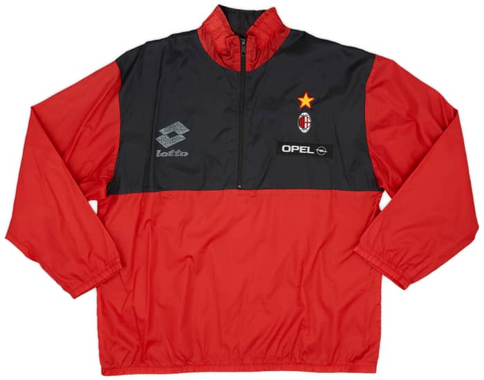 1994-95 AC Milan Lotto 1/4 Zip Drill Top - 5/10 - (L)