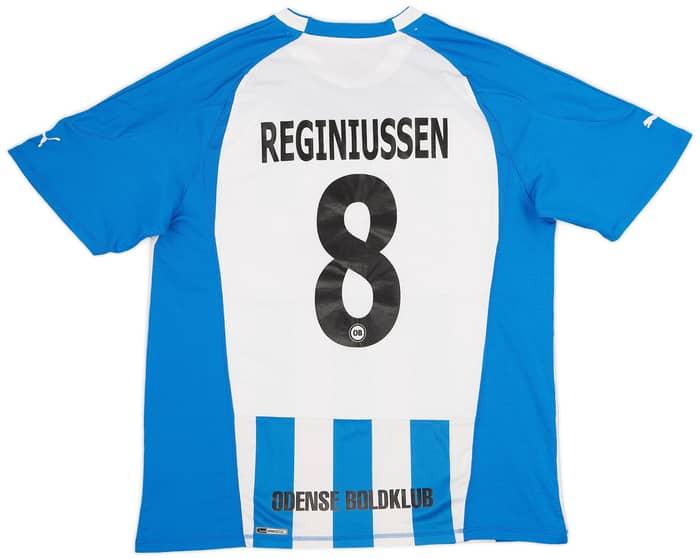 2011-12 Odense Home Shirt Reginiussen #8 - 7/10 - (XL)