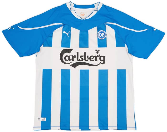 2011-12 Odense Home Shirt Reginiussen #8 - 7/10 - (XL)