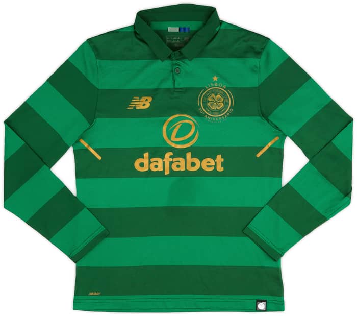 2017-18 Celtic 'Lisbon Lions 50th Anniversary' Away L/S Shirt - 6/10 - (S)