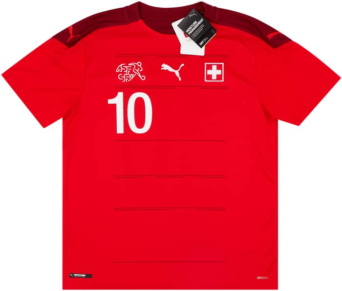 2020-21 Switzerland Home Shirt Xhaka #10