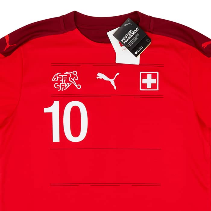 2020-21 Switzerland Home Shirt Xhaka #10