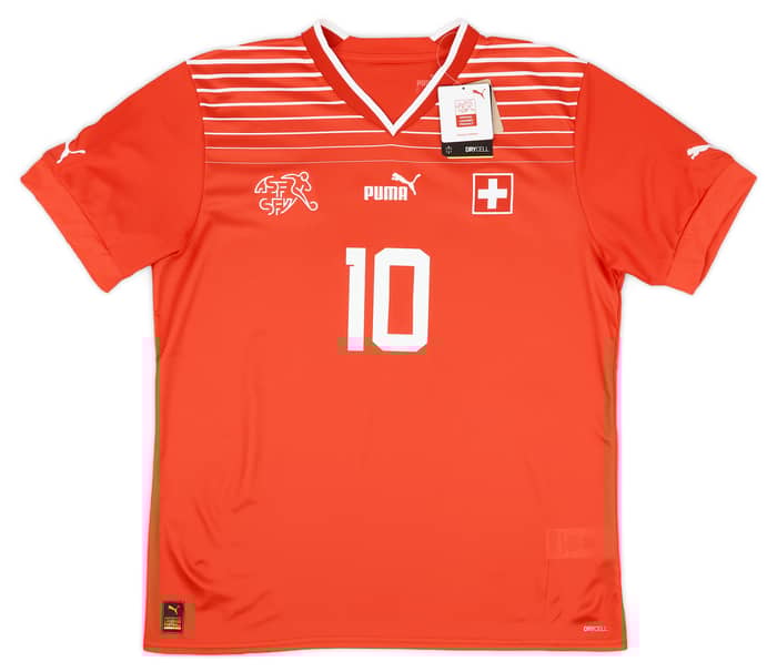 2022-23 Switzerland Home Shirt Xhaka #10