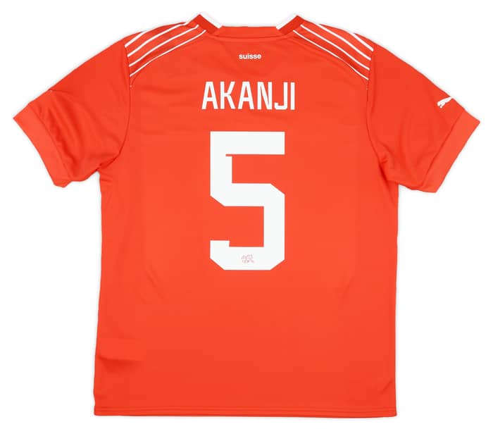 2022-23 Switzerland Home Shirt Akanji #5