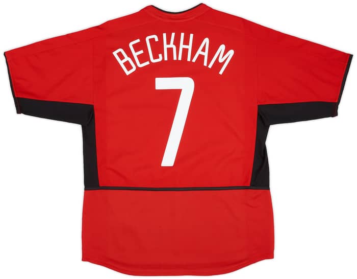 2002-04 Manchester United Home Shirt Beckham #7
