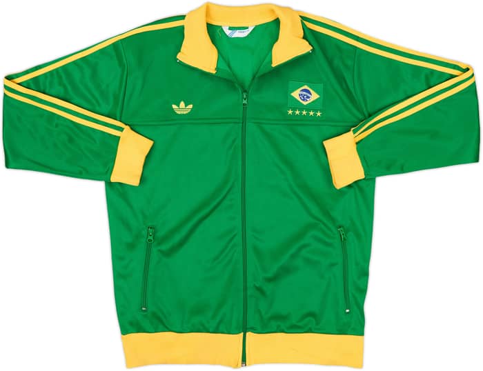 2010-11 Brazil adidas Originals Retro Track Jacket - 8/10 - (XL)