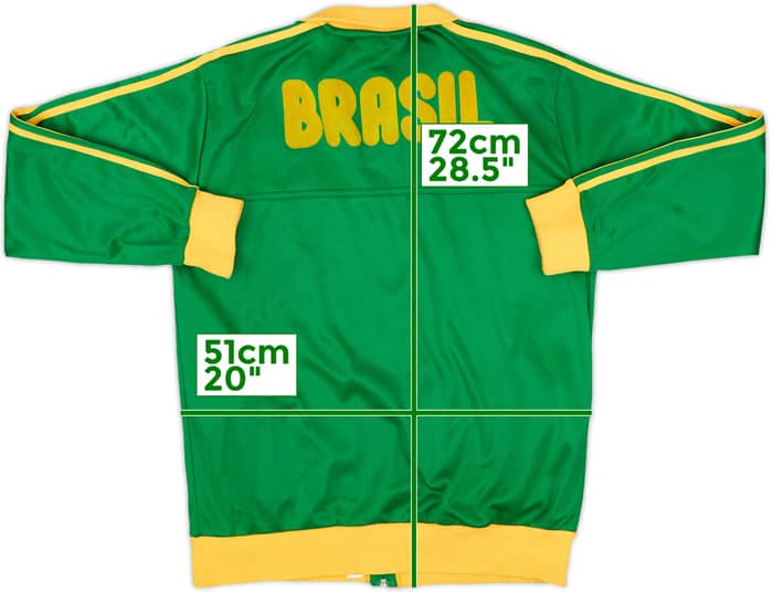 2010-11 Brazil adidas Originals Retro Track Jacket - 8/10 - (XL)