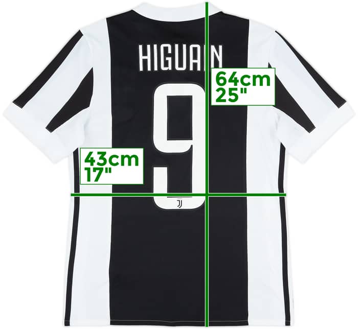 2017-18 Juventus Home Shirt Higuain #9 - 9/10 - (L.Boys)