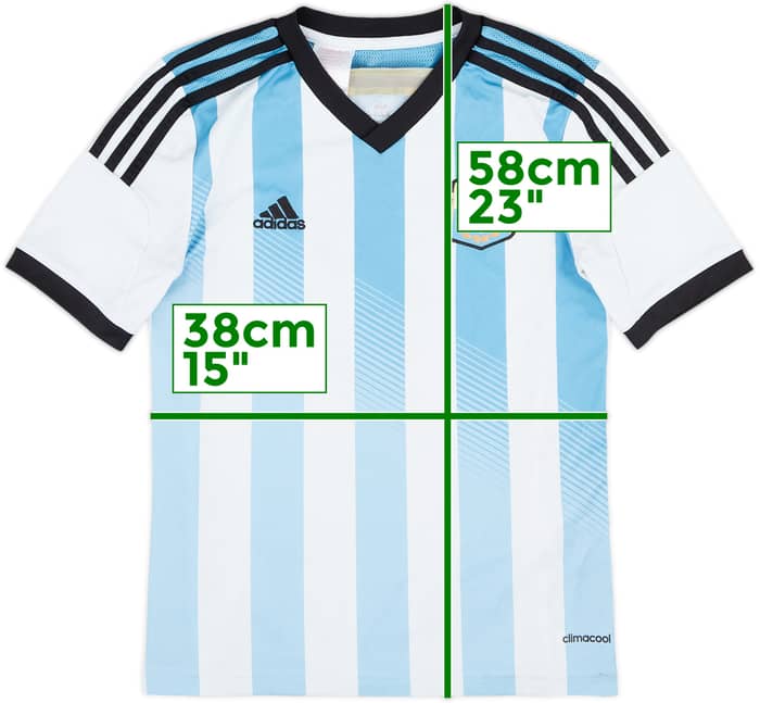 2013-15 Argentina Home Shirt - 7/10 - (M.Boys)