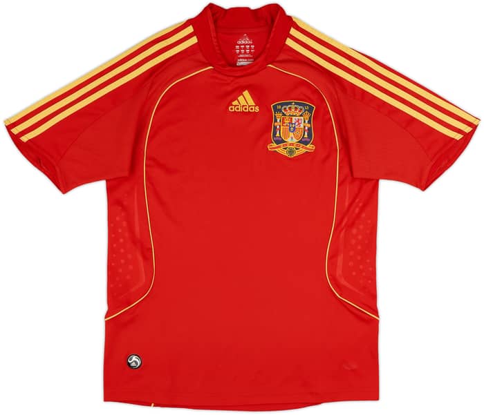 2007-09 Spain Home Shirt - 9/10 - (L.Boys)