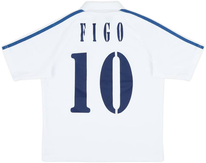 2001-02 Real Madrid Home Shirt Figo #10 - 4/10 - (S.Boys)