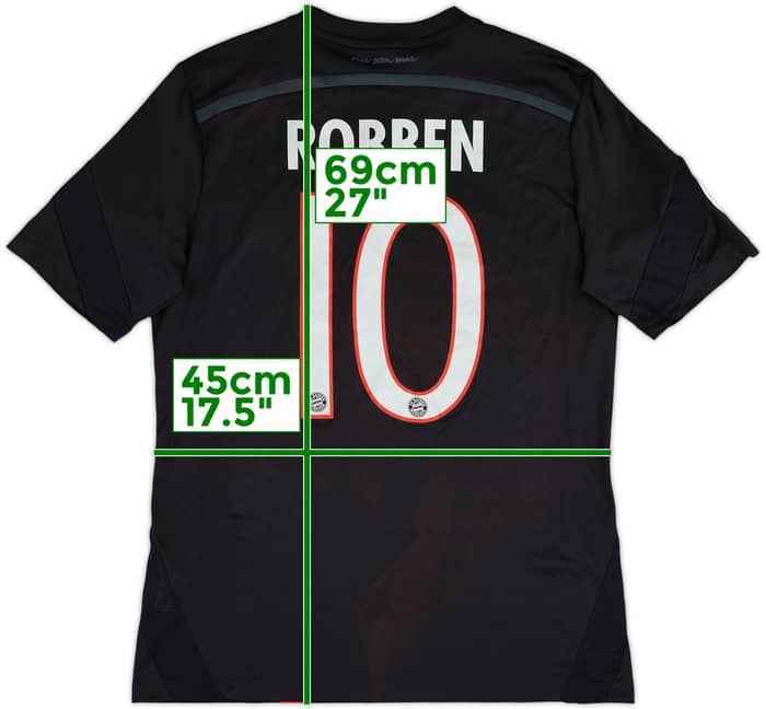 2014-15 Bayern Munich Third Shirt Robben #10 - 8/10 - (XL.Boys)