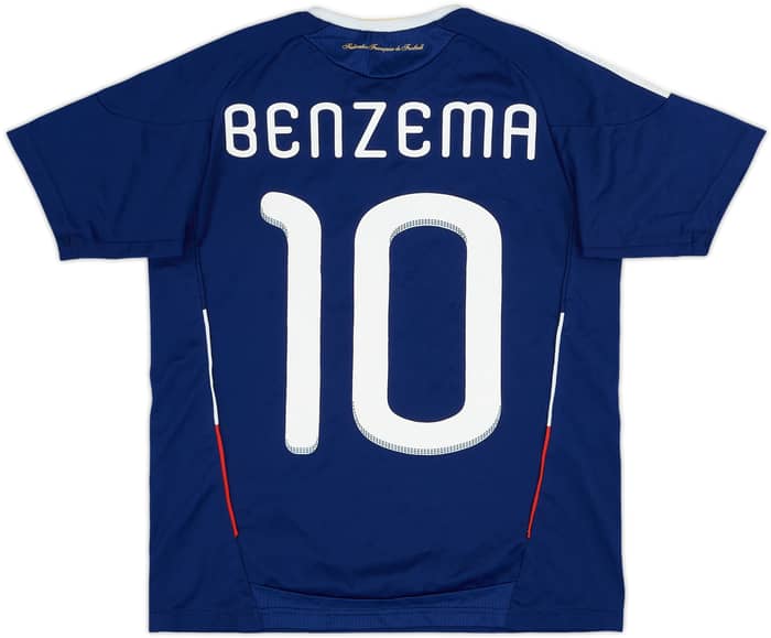2009-10 France Home Shirt Benzema #10 - 8/10 - (M.Boys)