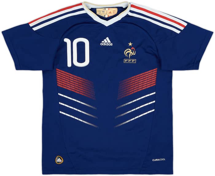 2009-10 France Home Shirt Benzema #10 - 8/10 - (M.Boys)