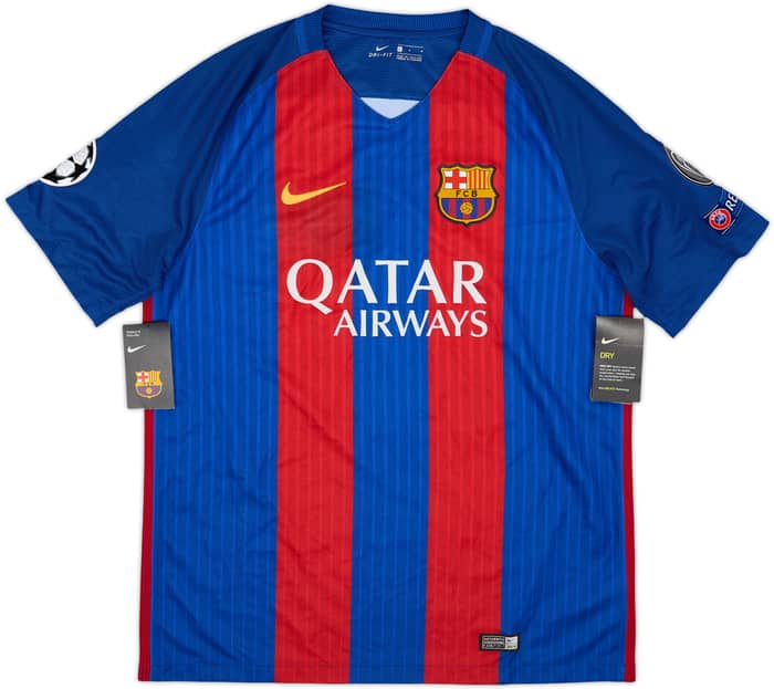 2016-17 Barcelona Home Shirt Denis Suarez #6 (L)