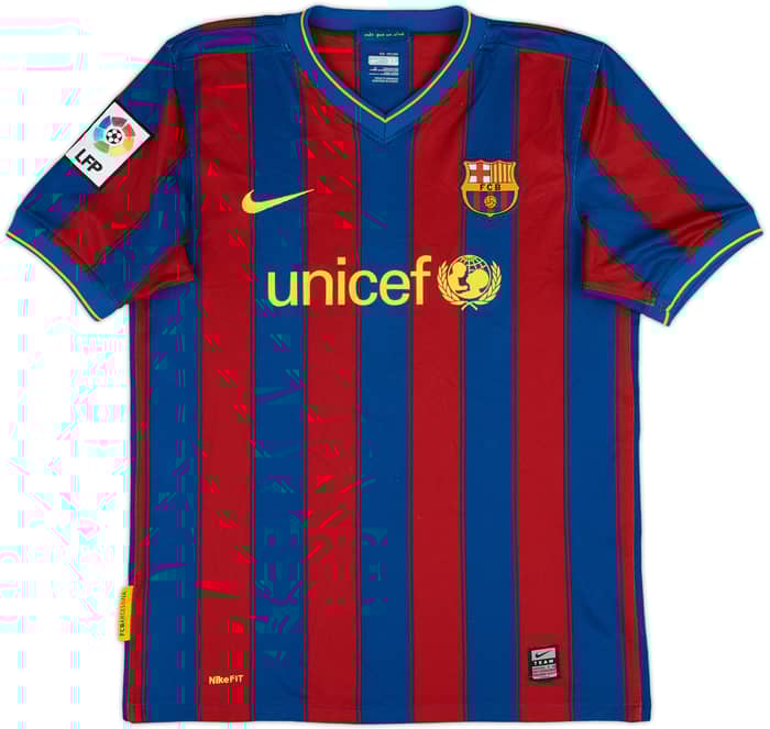 2009-10 Barcelona Home Shirt - 8/10 - (XL.Boys)