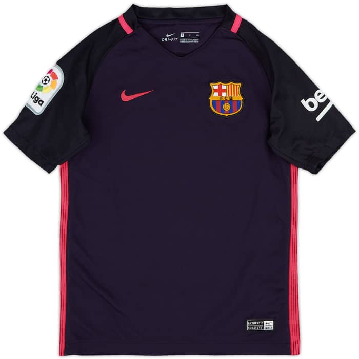 2016-17 Barcelona Away Shirt - 9/10 - (S.Boys)