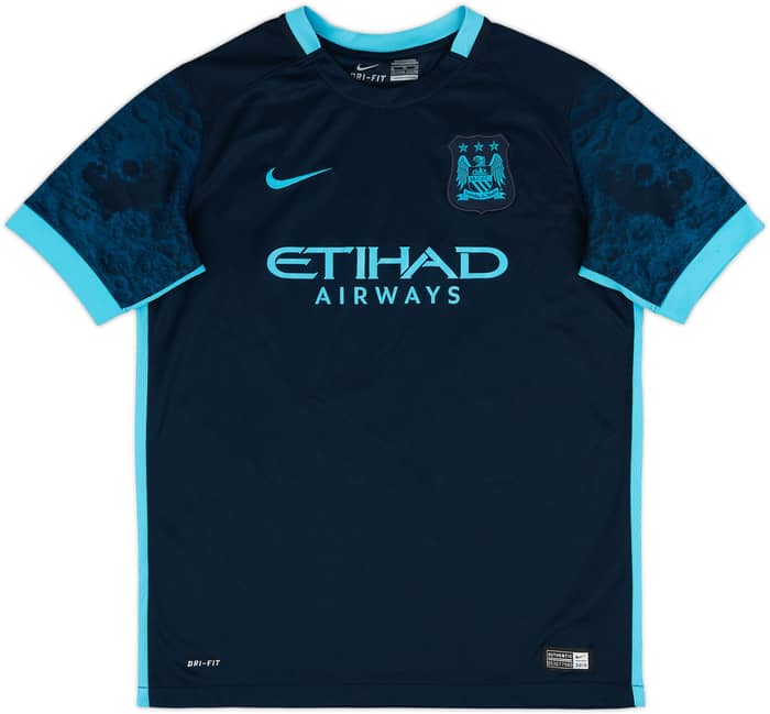 2015-16 Manchester City Away Shirt De Bruyne #17 - 9/10 - (XL.Boys)