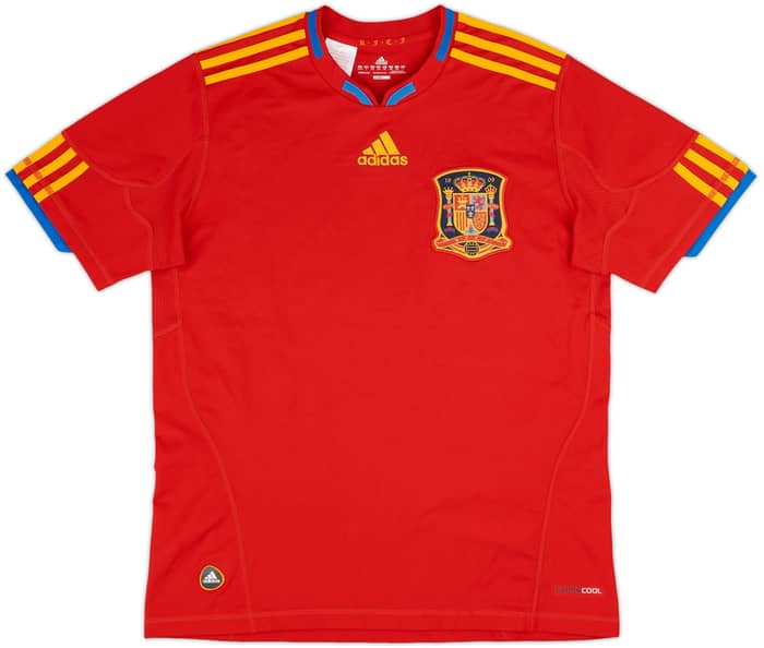 2009-10 Spain Home Shirt - 10/10 - (L.Boys)