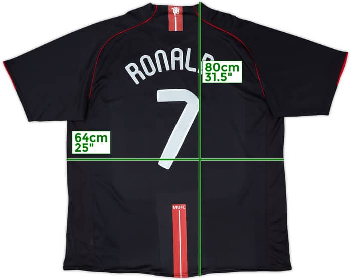 2007-08 Manchester United Away Shirt Ronaldo #7 - 7/10 - (XXL)