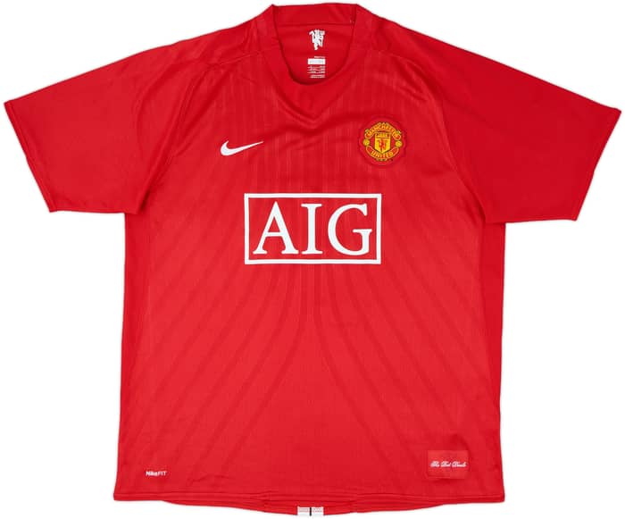 2007-09 Manchester United Home Shirt Rooney #10 - 8/10 - (XL)