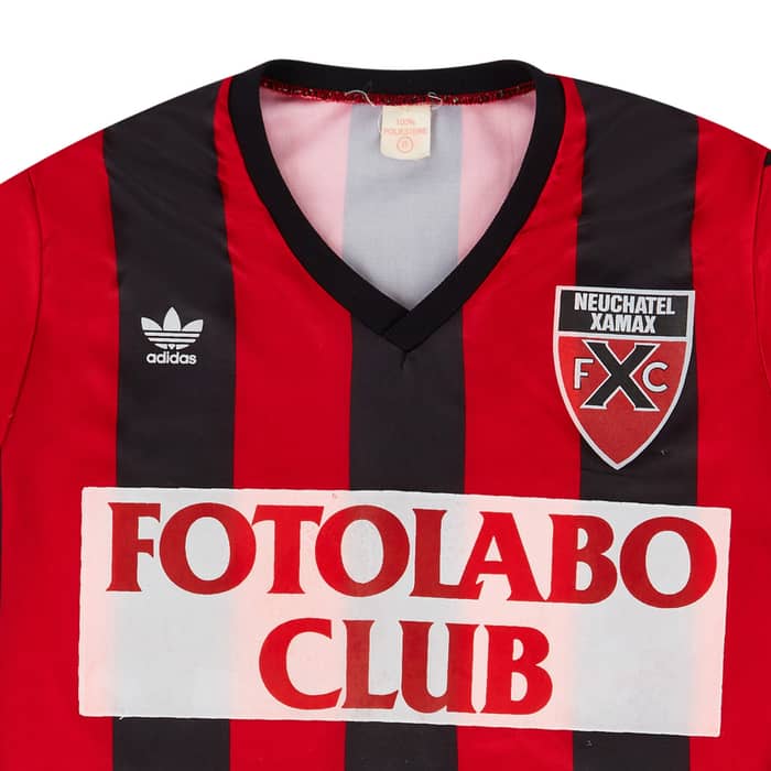 1987-88 Neuchatel Xamax Match Issue Home L/S Shirt #24