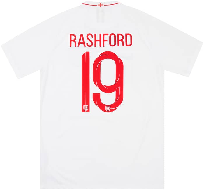 2018-19 England Home Shirt Rashford #19 - 6/10 - (L)