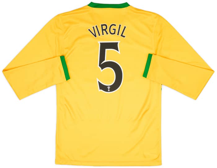 2013-14 Celtic Away L/S Shirt Virgil #5 - 9/10 - (S)