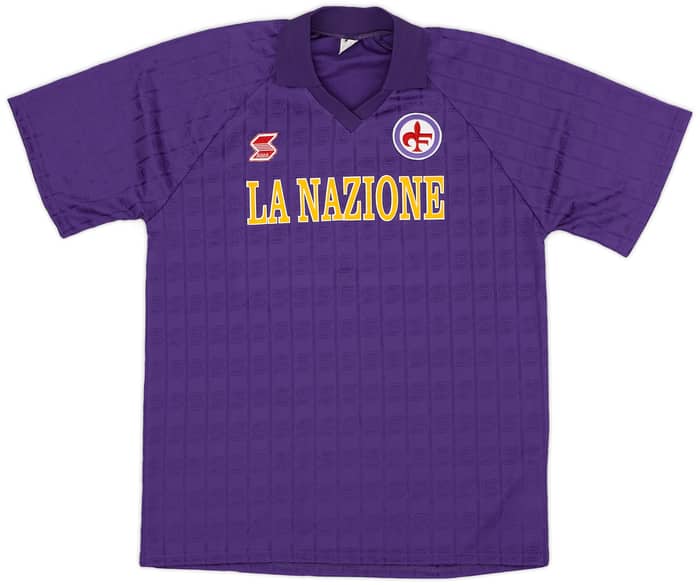 1989-90 Fiorentina Home Shirt #10 - 8/10 - (XL)