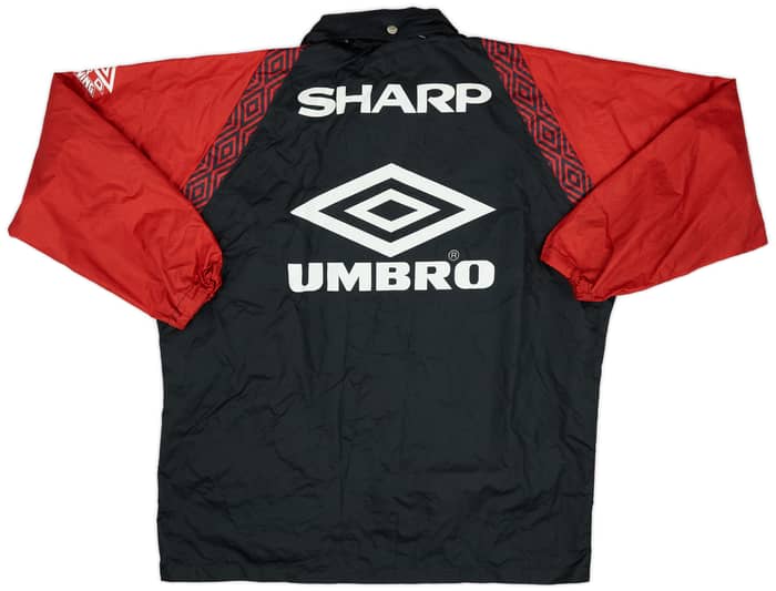 1995-97 Manchester United Umbro Hooded Rain Jacket - 6/10 - (S)