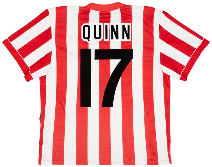 1996-97 Sunderland Home Shirt Quinn #17 - 8/10 - (M)