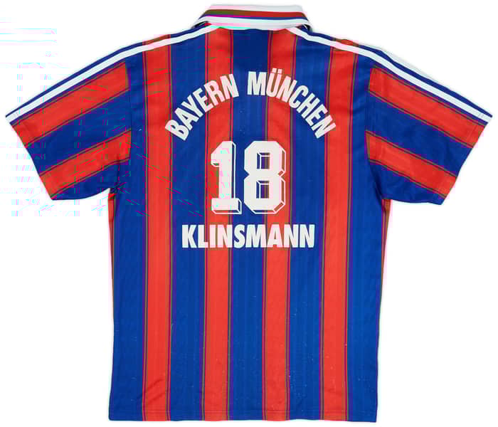 1995-97 Bayern Munich Home Shirt Klinsmann #18 - 7/10 - (S)