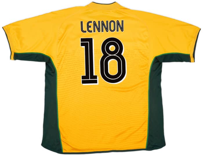 2002-03 Celtic Away Shirt Lennon #18 - 9/10 - (XXL)