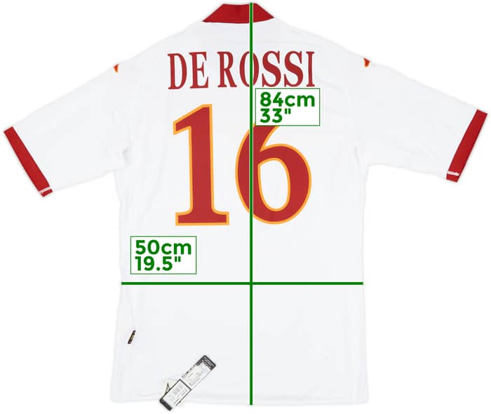 2009-10 Roma Away Shirt De Rossi #16 (XL)