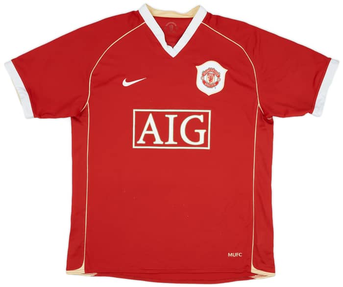 2006-07 Manchester United Home Shirt Evra #3 - 6/10 - (L)