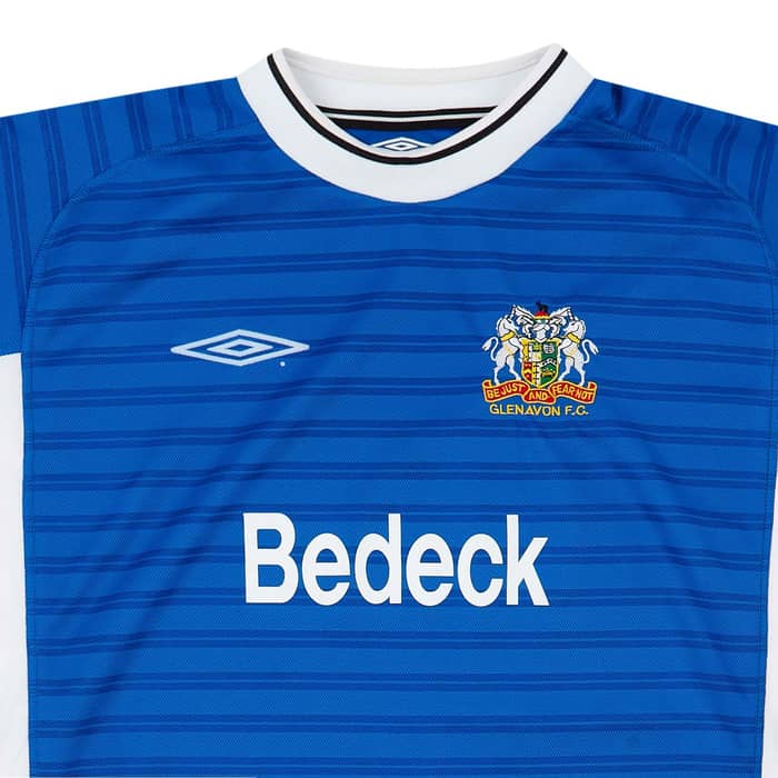 2001-02 Glenavon Home L/S Shirt - 8/10 - (XL)