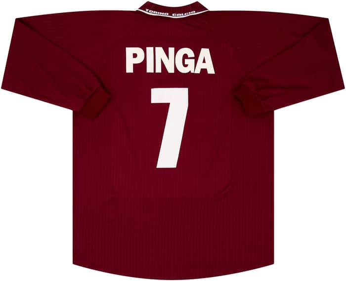 2000-01 Torino Home L/S Shirt Pinga #7 - 9/10 - (XL)