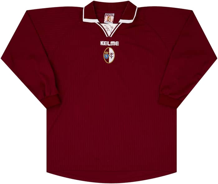 2000-01 Torino Home L/S Shirt Pinga #7 - 9/10 - (XL)