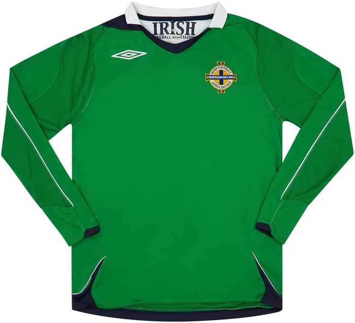 2006-08 Northern Ireland Home L/S Shirt - 8/10 - (S)