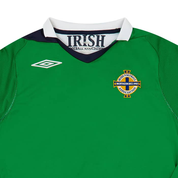 2006-08 Northern Ireland Home L/S Shirt - 8/10 - (S)