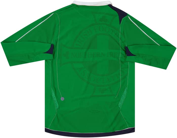 2006-08 Northern Ireland Home L/S Shirt - 8/10 - (S)