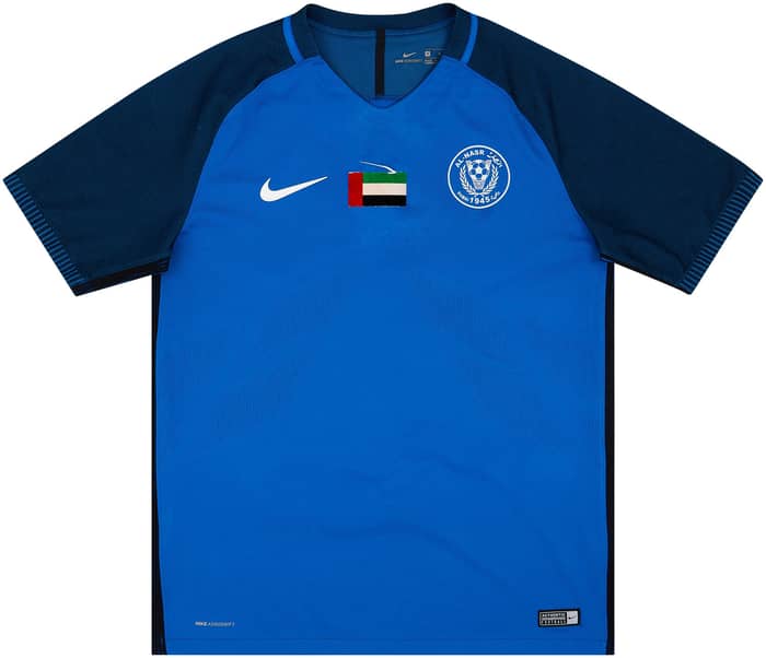 2017-18 Al-Nasr Player Issue Home Shirt Khalid.J #4 - 6/10 - (M)
