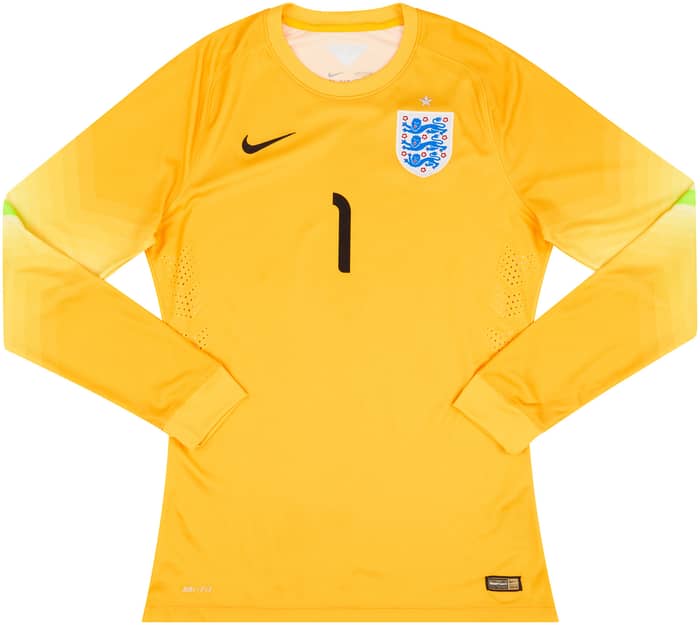 2014-15 England Player Issue GK Shirt #1 - 9/10 - (L)