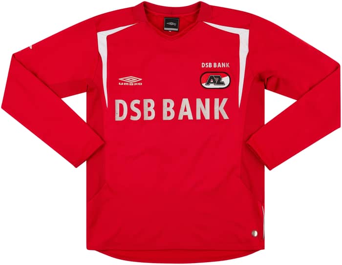 2005-06 AZ Alkmaar Home L/S Shirt #2 - 7/10 - (S)