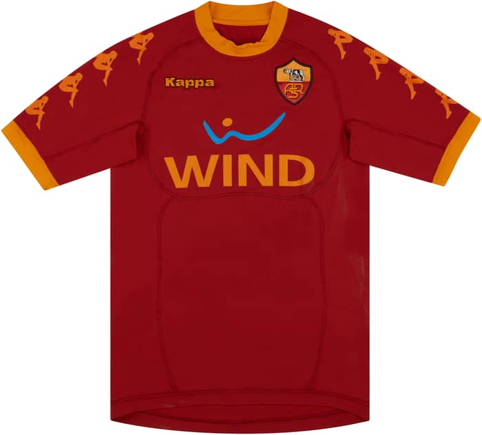 2010-11 Roma Home Shirt #15 - 9/10 - (S)