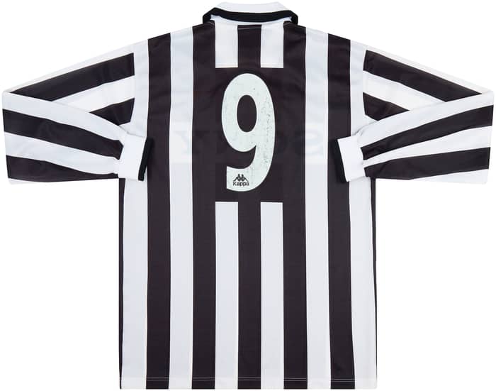 1995-97 Juventus Home L/S Shirt #9 - 7/10 - (XL)