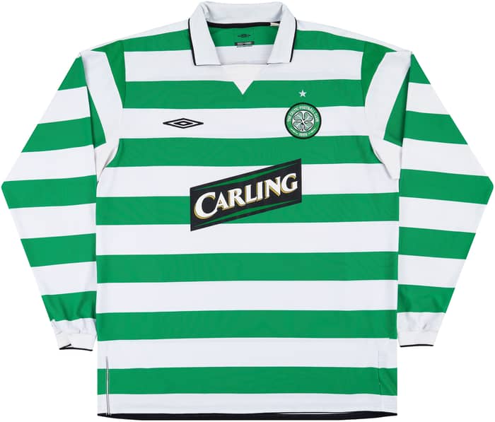 2004-05 Celtic Home L/S Shirt Petrov #19 - 8/10 - (XL)