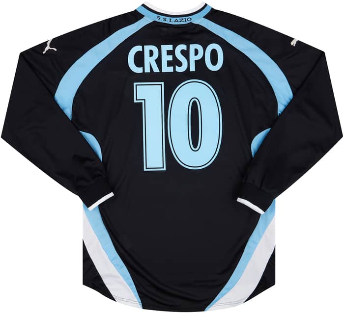 2000-01 Lazio Away L/S Shirt Crespo #10 (XXL)